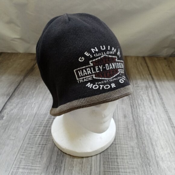 Harley Davidson Reversible Beanie Cap - Picture 7 of 9